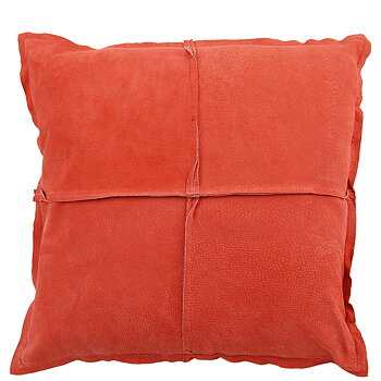 Kuddfodral PARIS SUEDE i läder Red 45x45cm
