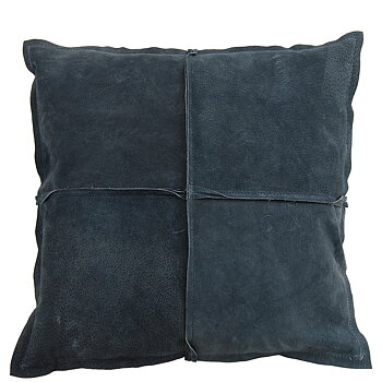Kuddfodral PARIS SUEDE i läder Blue 45x45cm