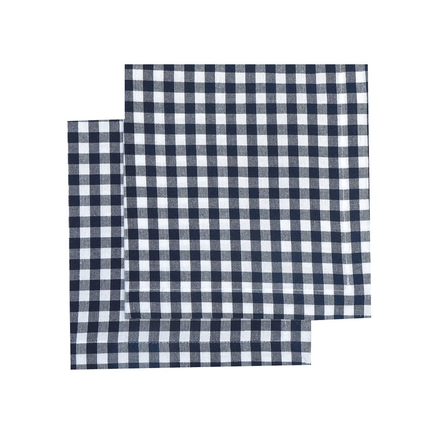 Tygservetter BELLA Recycled OEKO-TEX® – blå/vit 45x45cm 2-pack - 2