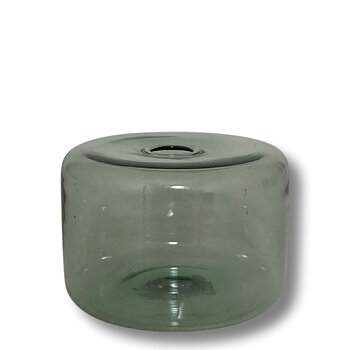 Glasvas CECILE – Smoked green mini 8x5,5cm