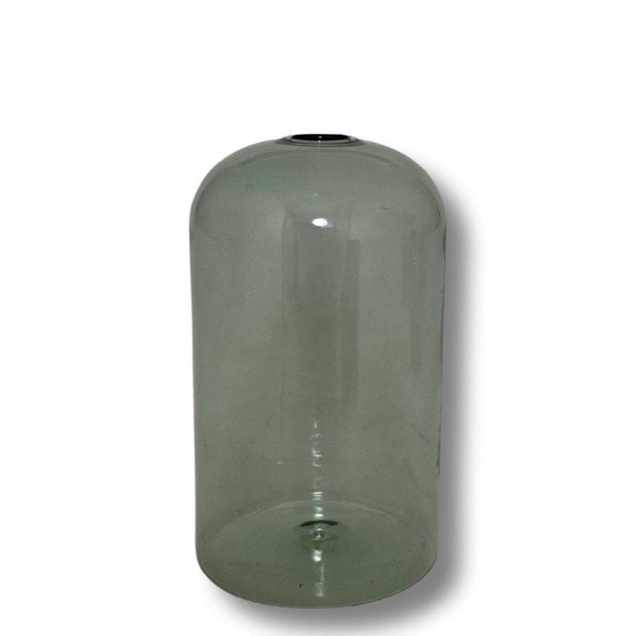 Glasvas PHINE – Smoked green mini 7x12cm