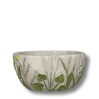 Blomfat / Planter BUTTERCUP i cement – SMALL Ø:17cm