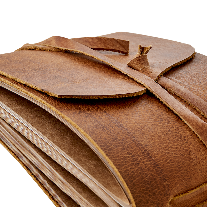 Noteringsbok / Fotobok i läder 21x15x5cm - 6
