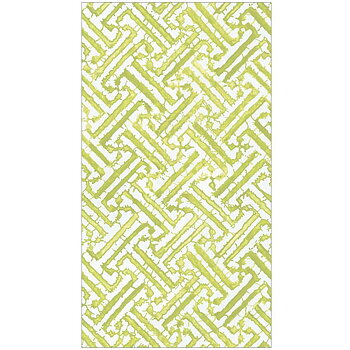 Servetter Buffé Fretwork in Moss Green