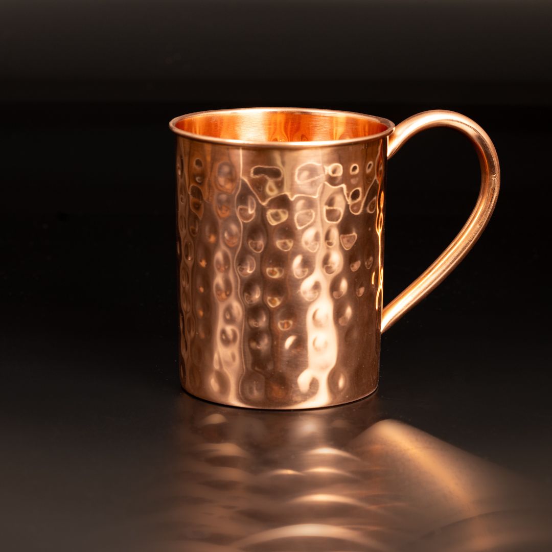 Moscow mule muggar i äkta koppar set med 4 muggar & drinktillbehör, Barca - 4