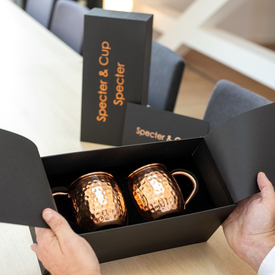 Moscow mule Muggar i äkta koppar, set med 2 muggar, Specter - 5