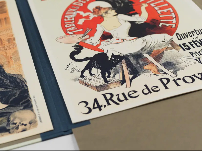 Art Portfolio PARIS POSTERS – Lyxig mapp med 8 lösa konstblad 30x42cm - 3