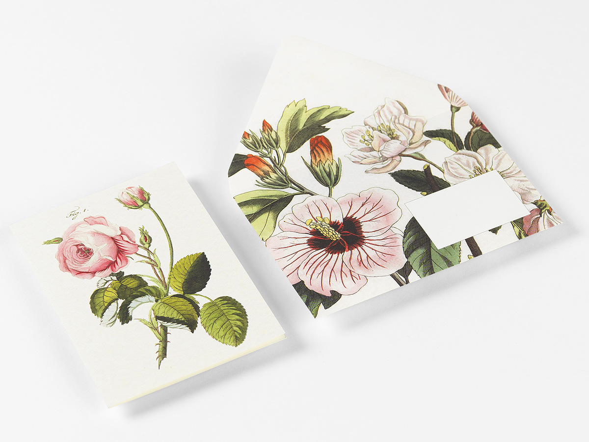 Skrivset med 40 brevpapper, 8 dubbla kort & 20 kuvert i fin ask – FLOWER - 2