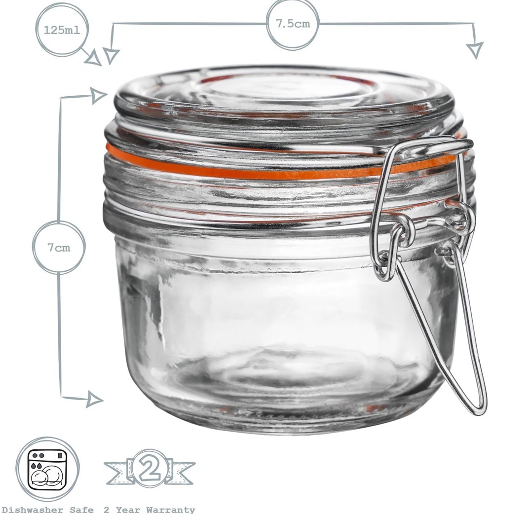 GLASBURK PATENTLOCK LITEN 125 ml - 4