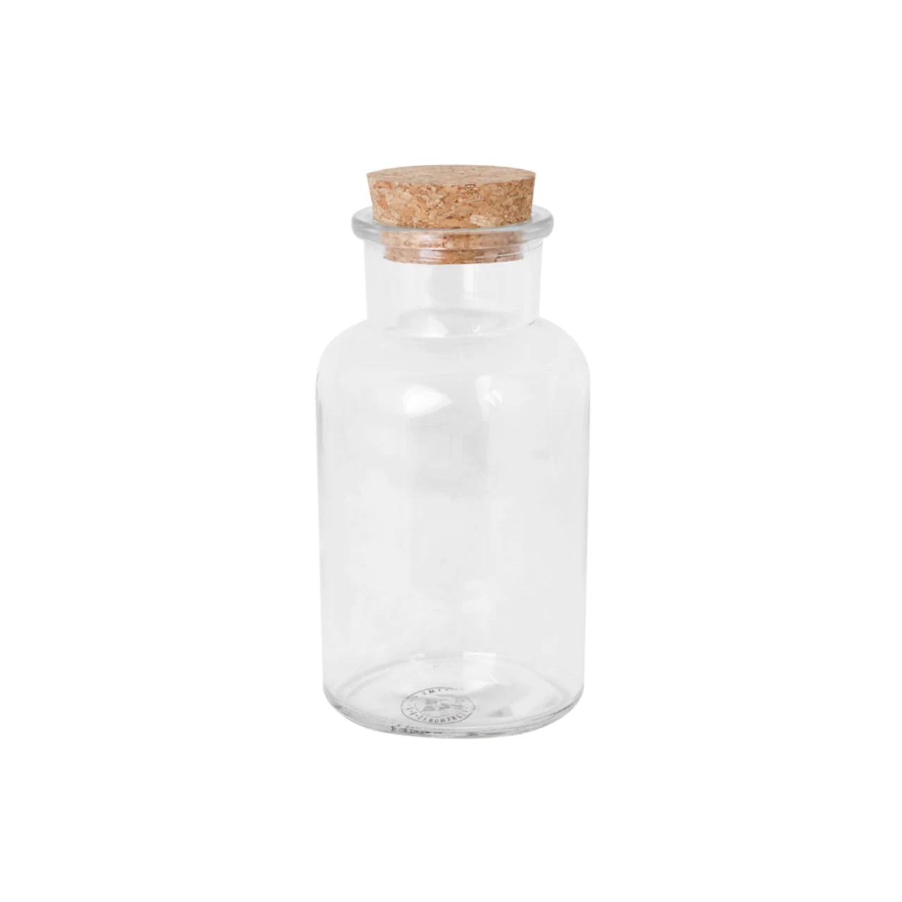 Glasburk med korklock 8x16cm