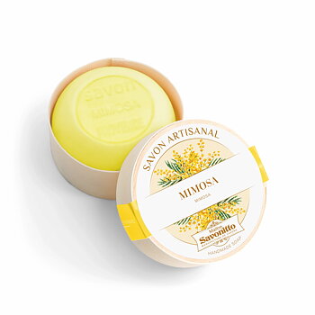 Fast tvål från Provence i fin ask – Mimosa 100g
