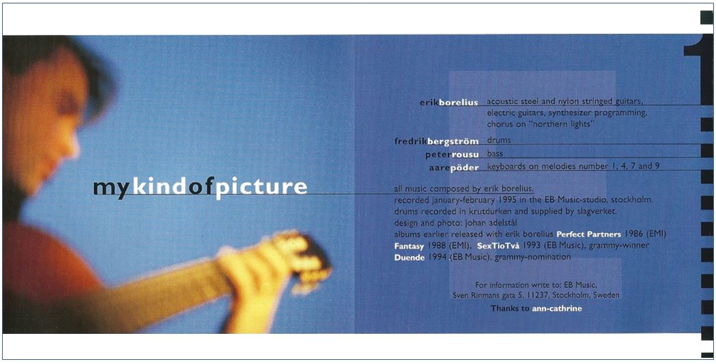CD Erik Borelius – My Kind of Picture - 6