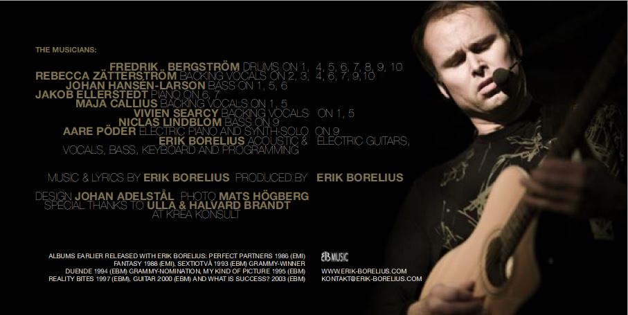 CD Erik Borelius – Live the Life of a Star - 5