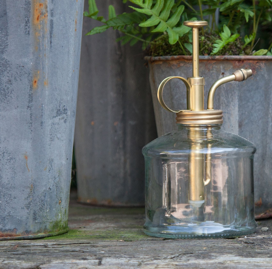 Blomspruta / Duschspray i glas & mässing 300ml - 2