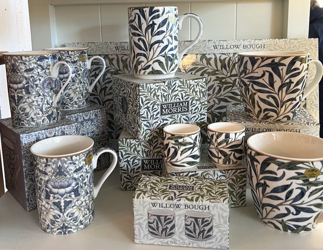 Bordstabletter i Morris' mönster Willow Bough, undersida i kork 4-pack - 2