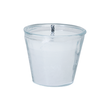 Uteljus i glaskruka Vit S Ø11xH10cm 19H
