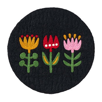 Grytunderlägg Klippan handfiltat i 100% ull – Tulip
