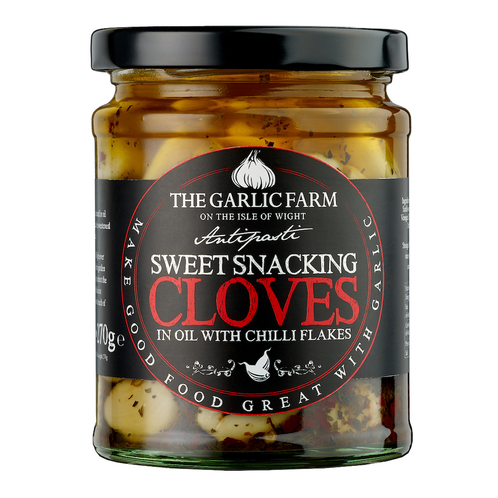 SWEET SNACKING CLOVES w CHILLI – Chilimarinerade vitlöksklyfor 270g