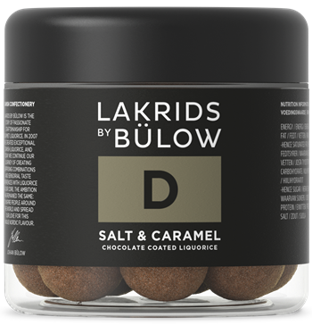 BÜLOW – D Lakrits SALT & CARAMEL – Karamelliserad vit choklad • Havssalt • Söt lakrits 115g