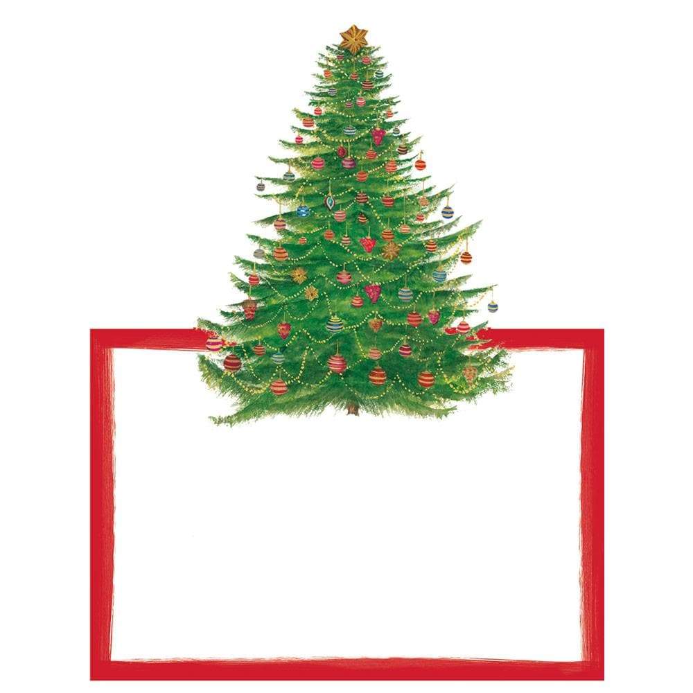 Placeringskort utstansad gran – Glittering Tree 8-pack