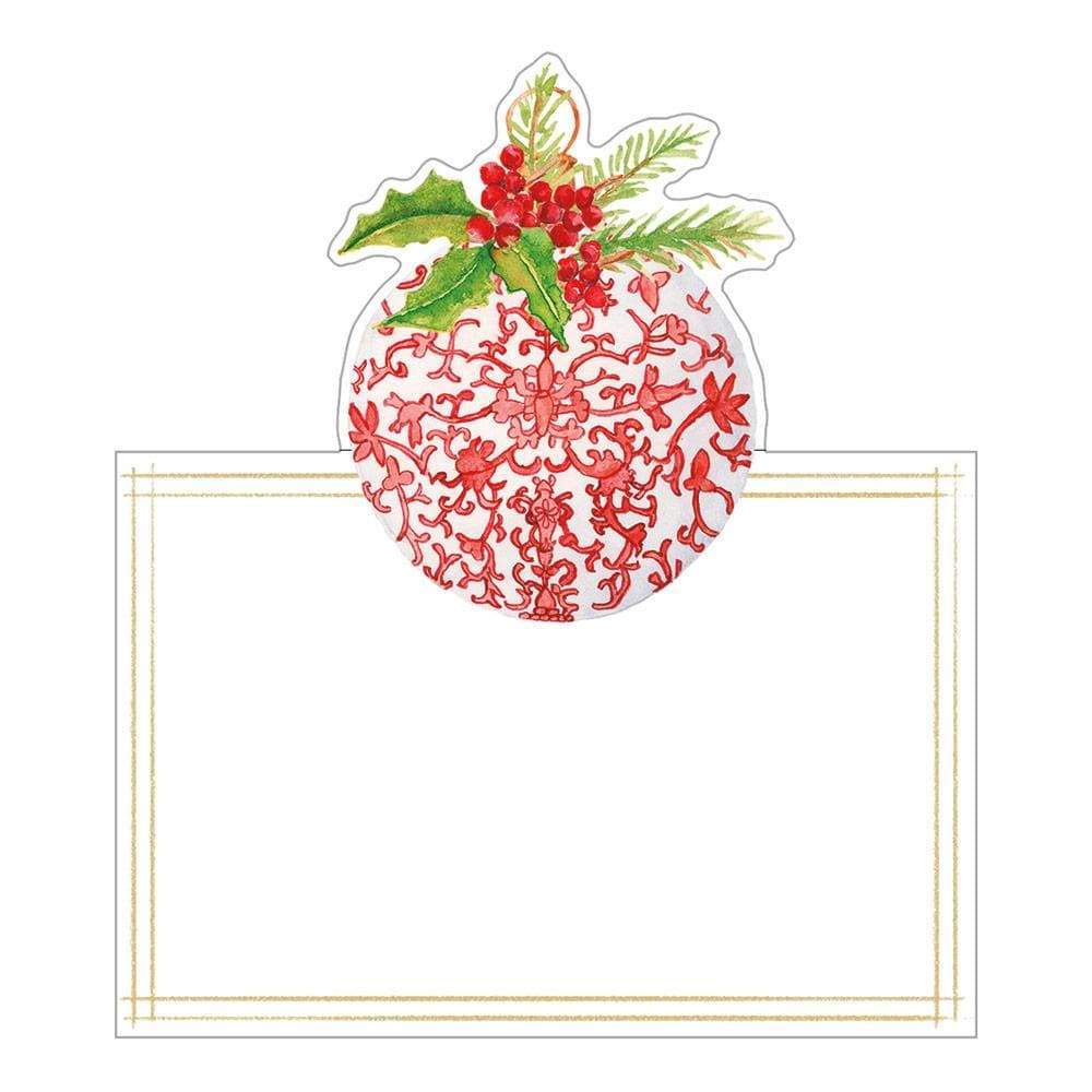 Placeringskort utstansad julkula – Porcelain Ornaments 8-pack - 2
