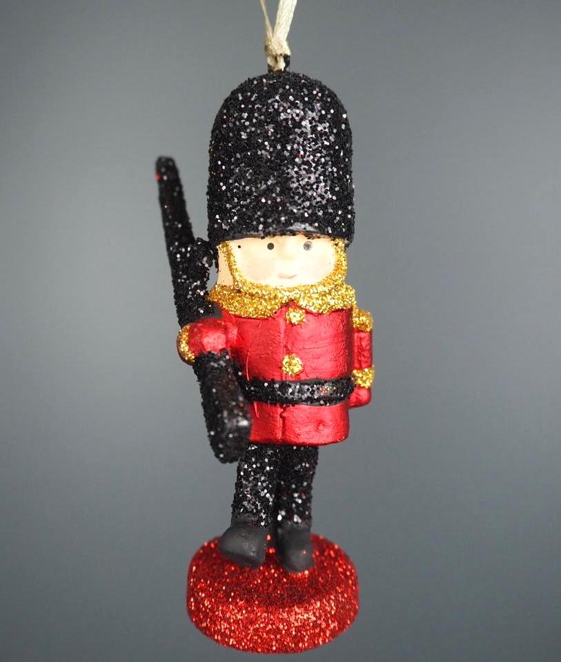 Julkula LITTLE TOY SOLDIER – glittrande soldat med hänge - 2
