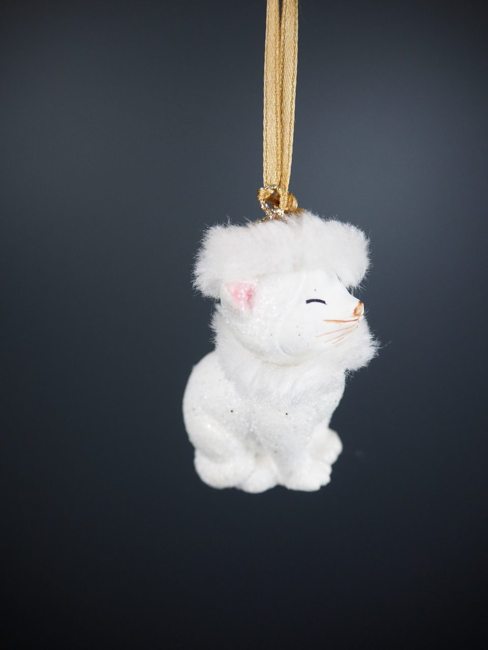 Julkula CUTE CAT – liten söt katt med glitter - 2