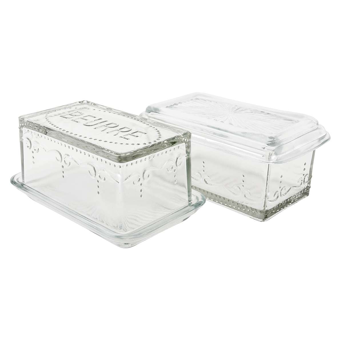 Smörbytta i glas – BEURRE 16x10x7cm - 4