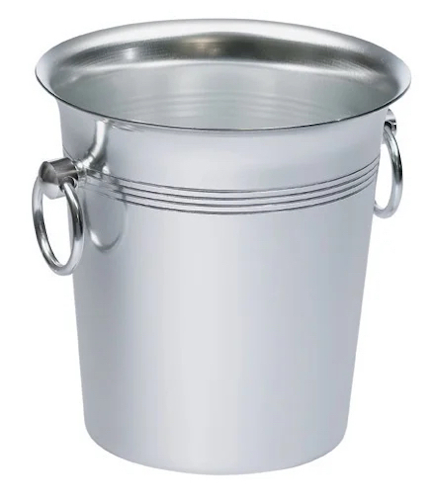 Vinkylare / cooler champagnekylare i borstad aluminium