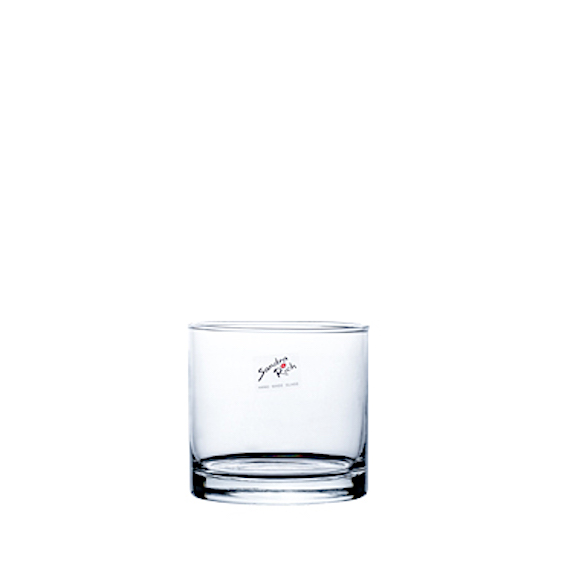 Glasvas / Glaskruka / Ljuslykta rund cylinder Klar Ø:9,5cm H:9cm - 2