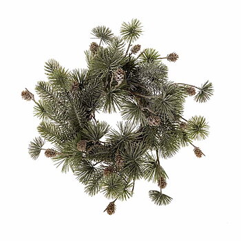 Krans tallris med kottar & is Ø:40cm