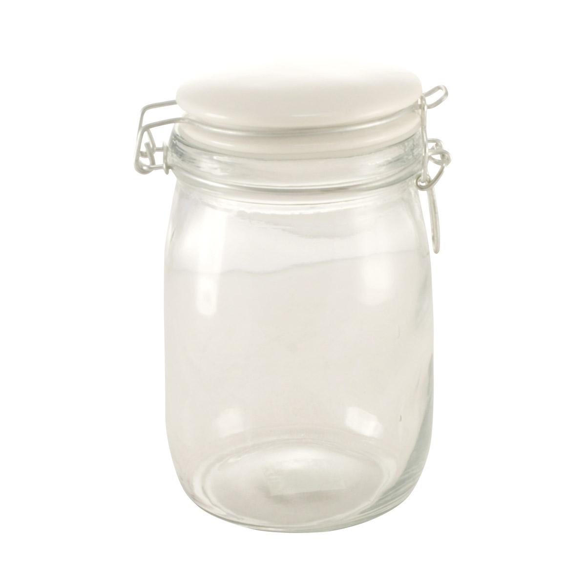 GLASBURK M PATENTLOCK i PORSLIN H:17,5cm Ø:10,5