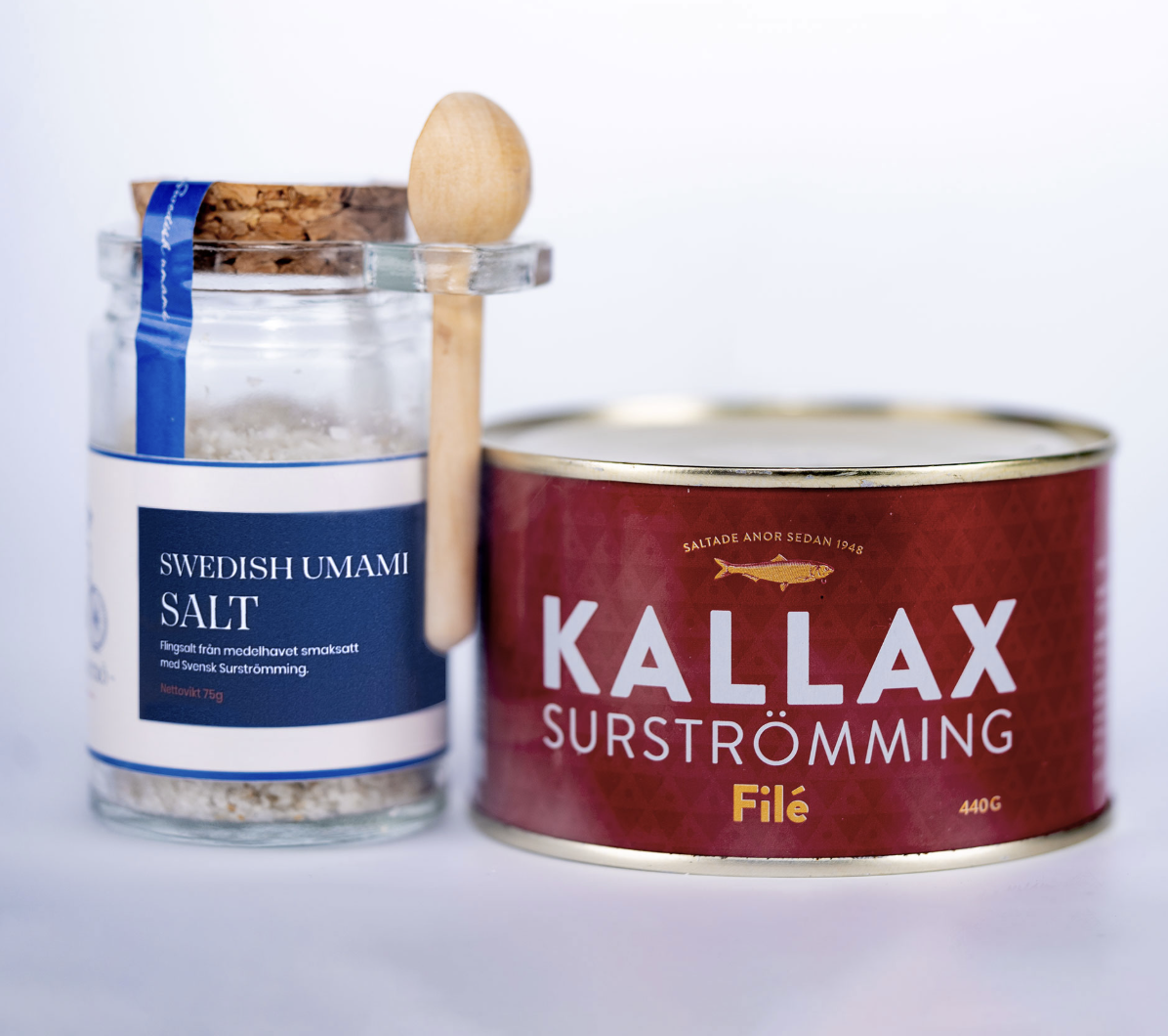 Swedish Umami Salt, flingsalt,i fin glasburk med träsked 75G - 6