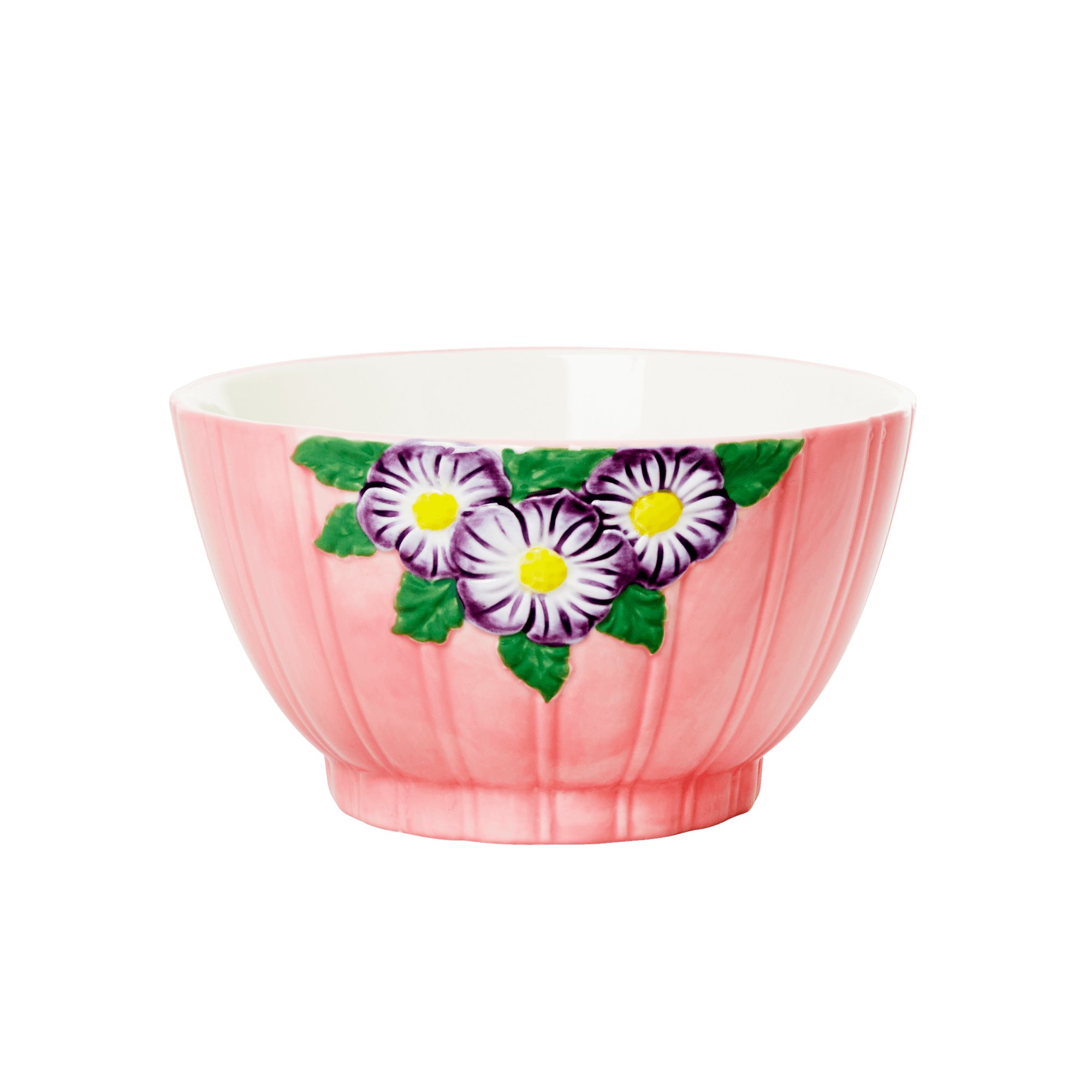 SKÅL KERAMIK ROSA BLOMMOR Ø14,5CM - 3