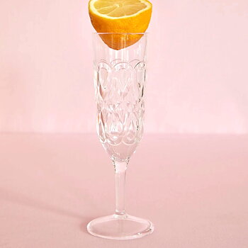 Rice Champagneglas Akryl – Clear Ø6x21cm