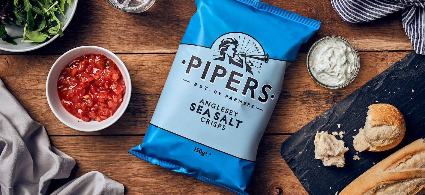 Chips – Pipers Sea Salt, 150g - 4