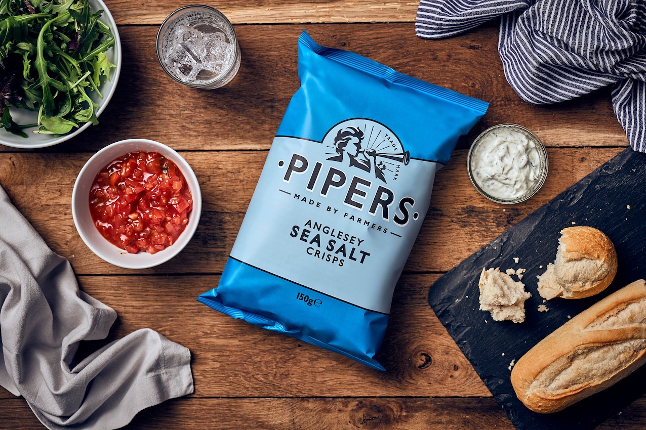Chips – Pipers Sea Salt, 150g - 2