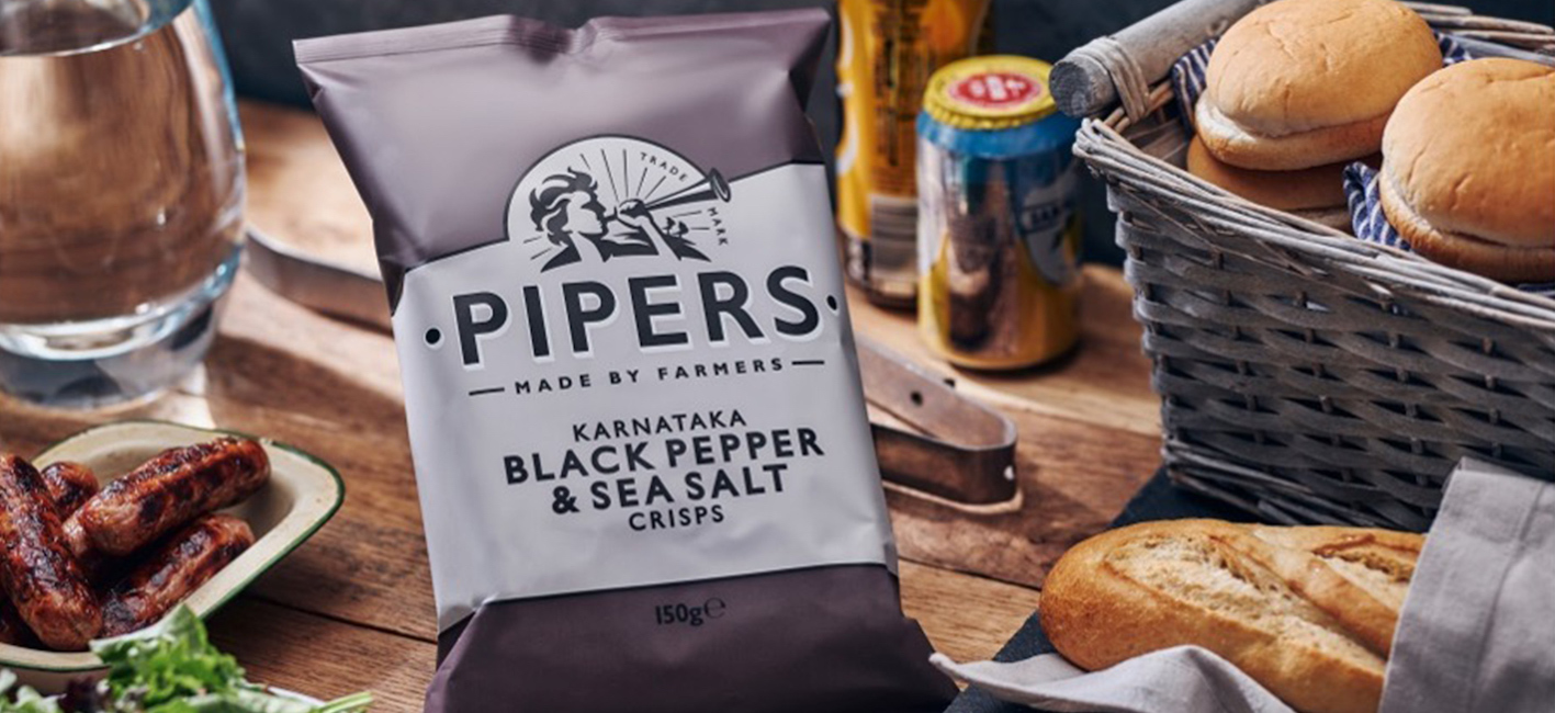 Chips – Pipers Black Pepper & Sea Salt, 150g - 2
