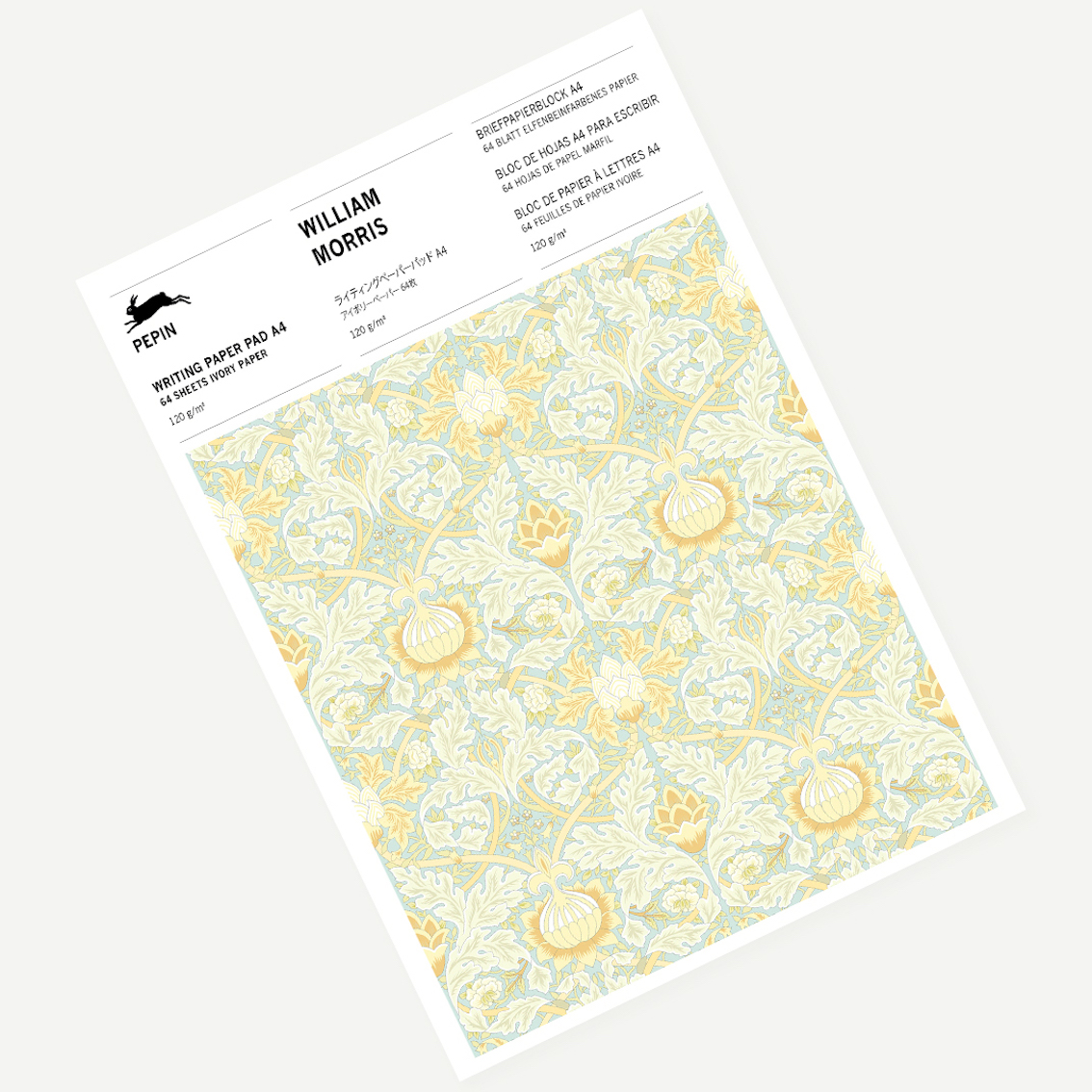 BREVPAPPER / NOTERINGSBLOCK A4 WILLIAM MORRIS - 2