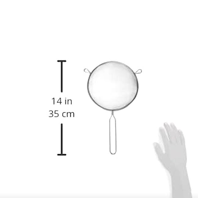 Nätsil / sil / durkslag i rostfritt stål Ø:20cm - 4