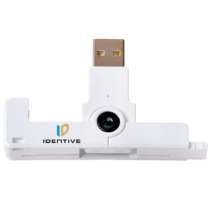 Identiv uTrust SmartFold SCR3500 A, USB, hvid