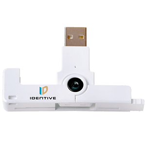 Identiv uTrust SmartFold SCR3500 A, USB, white