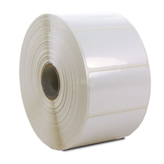 Syntetetikett 880249-031D 57 x 32 mm, Vit Permanent 2100 st / Rulle, 1 rulle  Hylsa 25 mm
