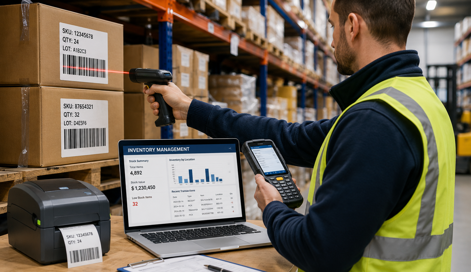 Inventory Management with Barcodes