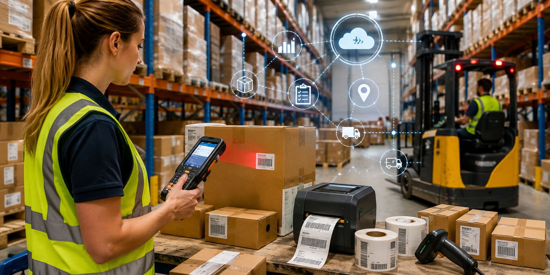 Inventory and warehouse management solutions with barcode scanning and logistics workflows