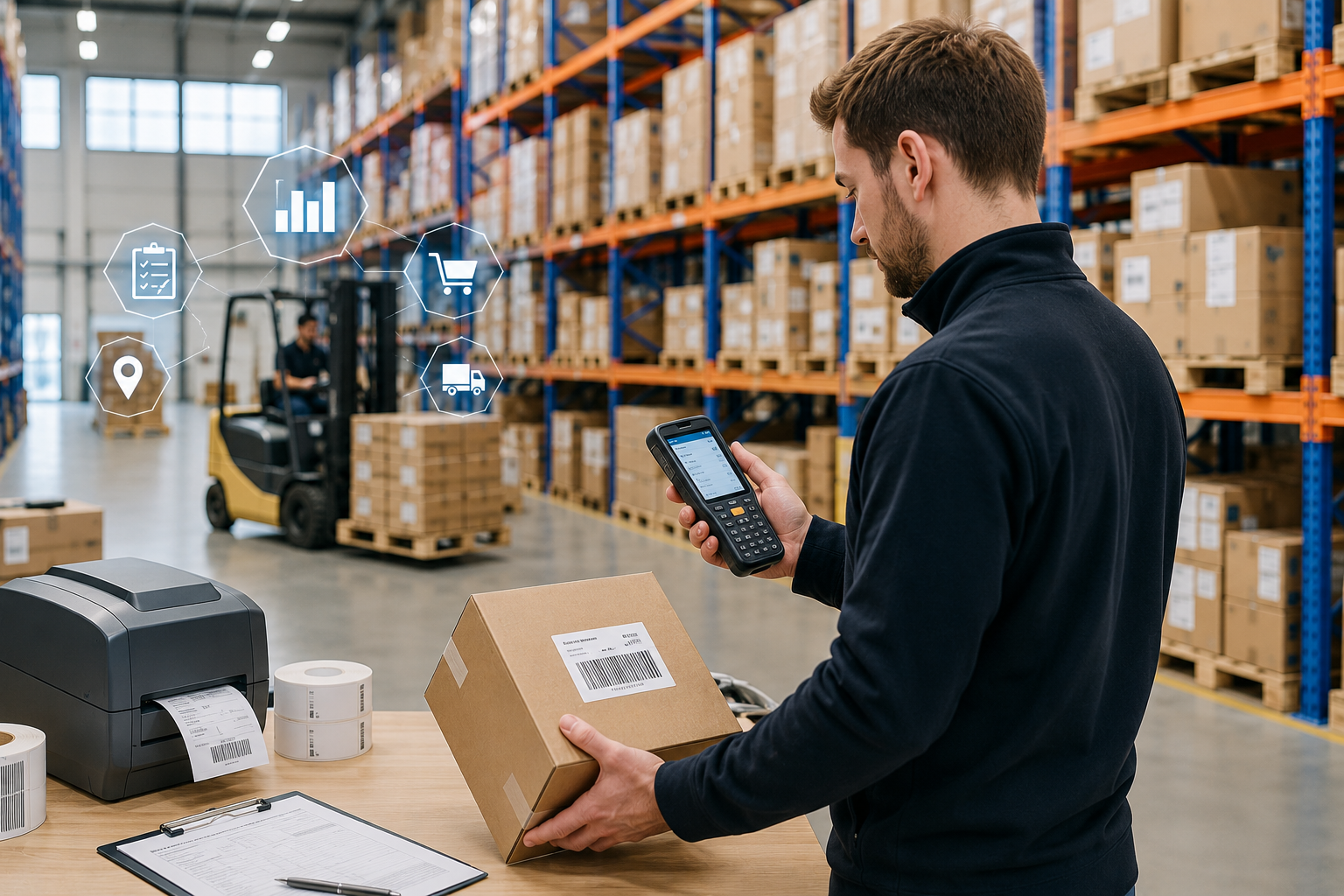 How to improve warehouse efficiency with barcode scanning mobile computers and logistics workflows