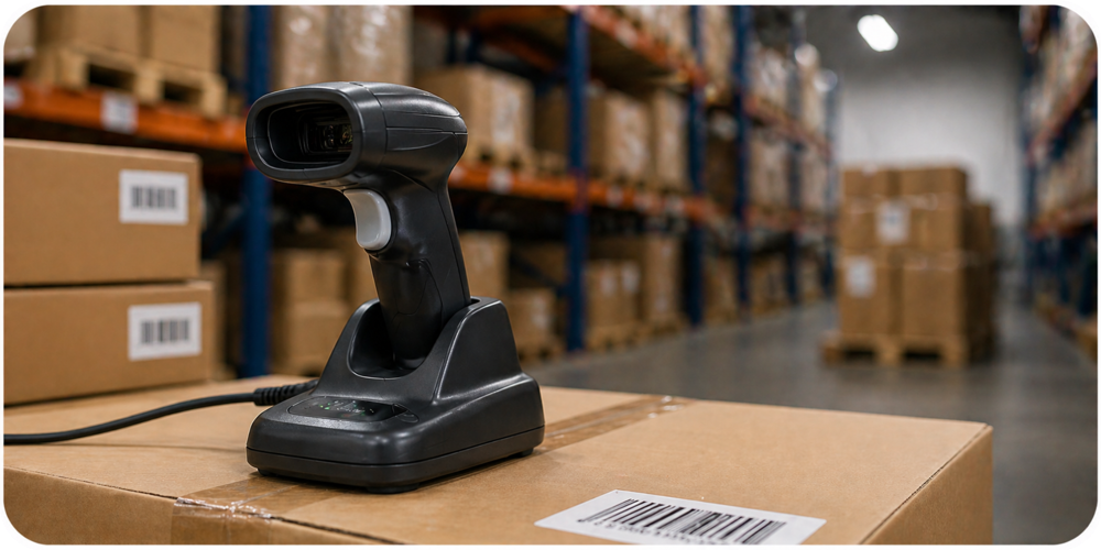 Viivakoodiskanneri varastoon logistiikkaan ja inventointiin