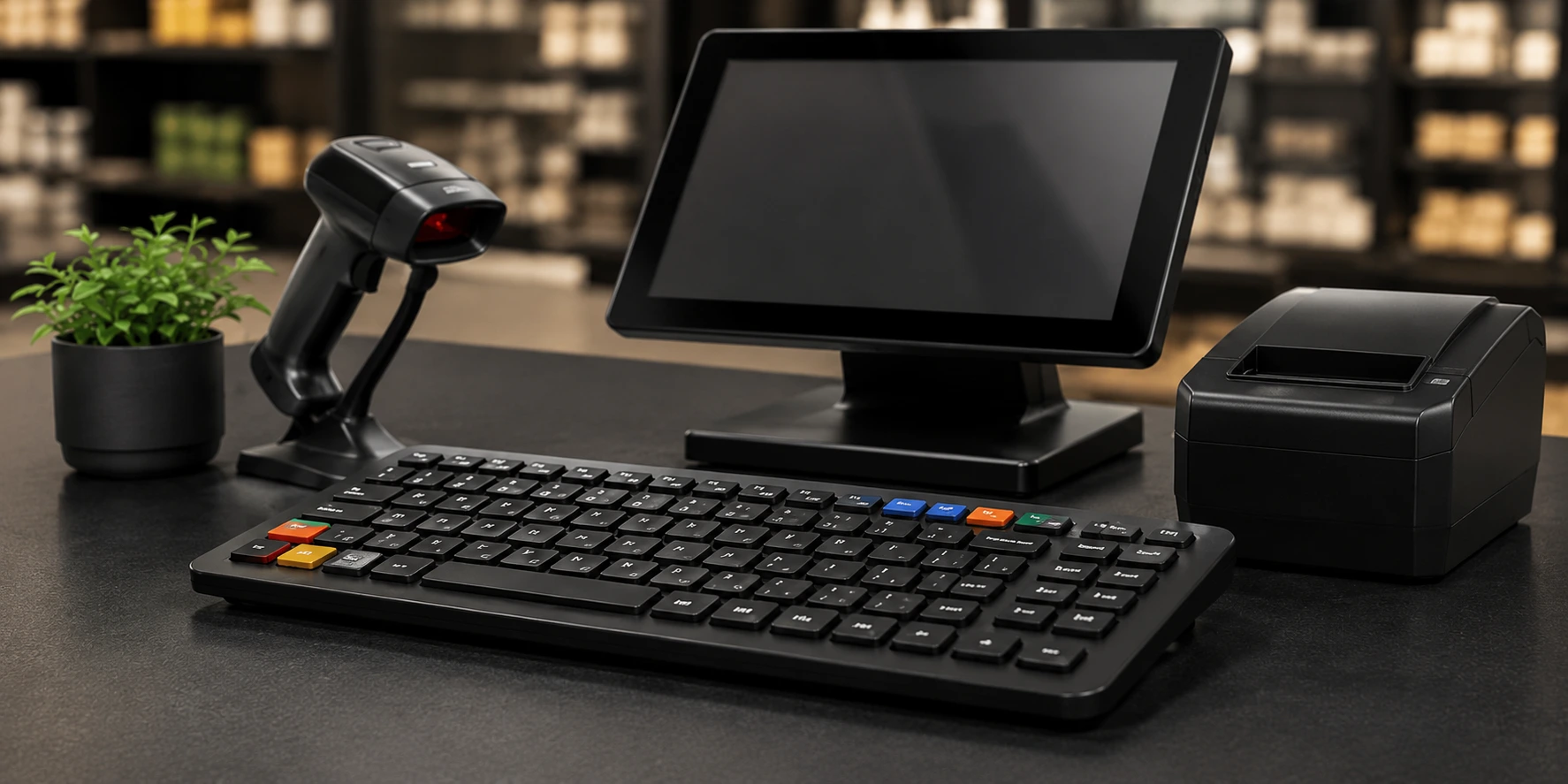 Professional POS keyboard for retail and workstation environments