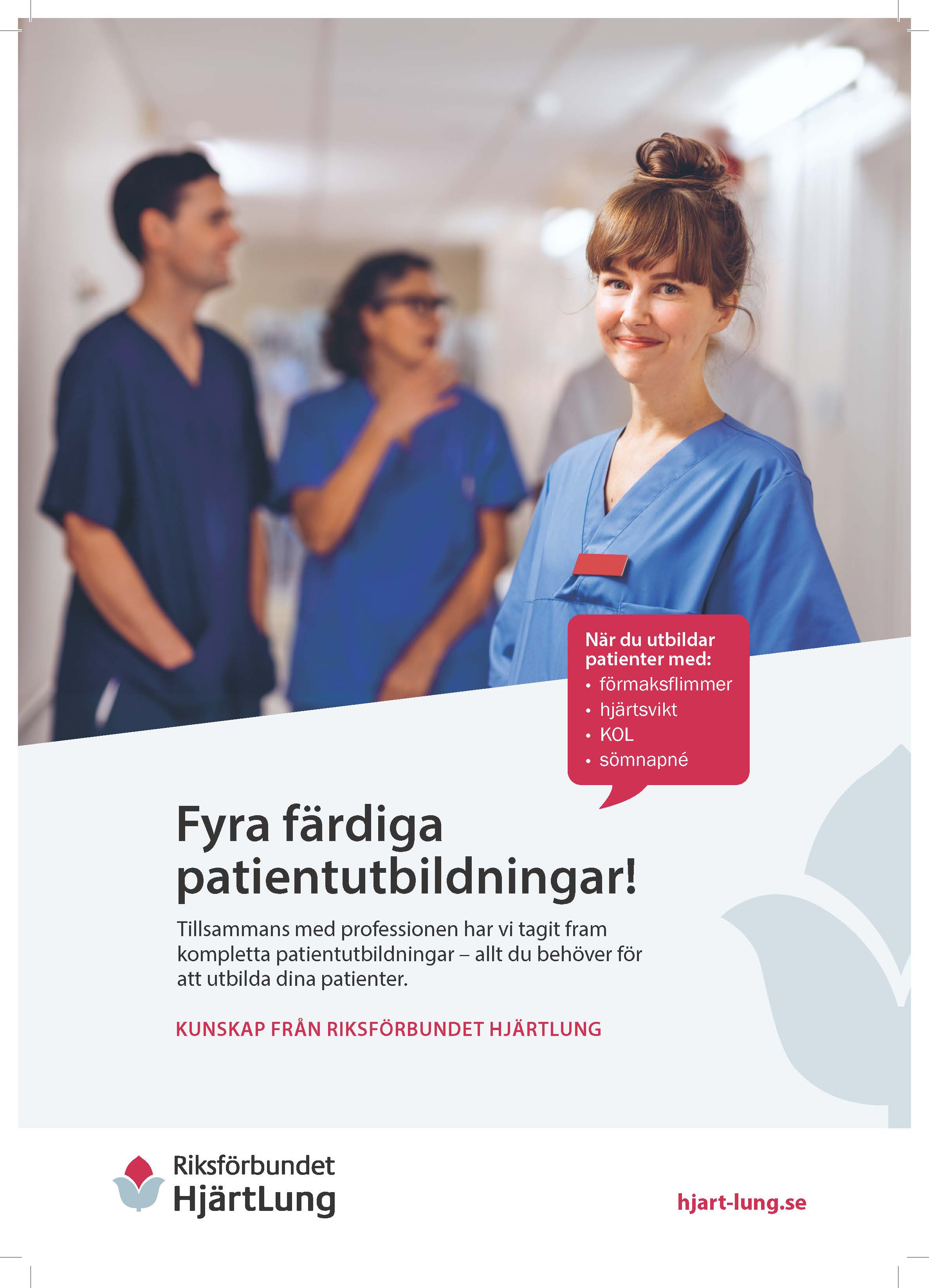 Fyra färdiga patientutbildningar för vården