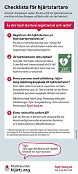Checklista Hjärtstartare